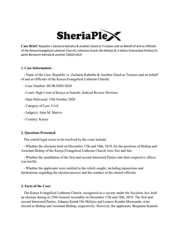 Republic-v-Zacharia-Kahuthu--another--Johaness-Kutuk-Ole-Meliyio--2-others-Ex-parte-Benjamin-Kamala--another-[2020]-eKLR-Case-Summary_1983_0.jpg